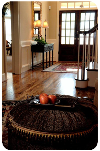 organized foyer